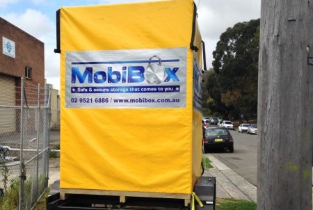 Delivery of your MobiBox on a trailer.